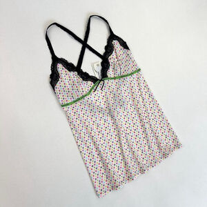 NWT y2k Just Cavalli white rainbow cami